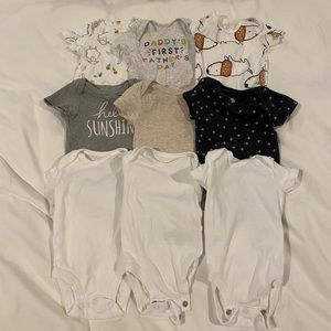 Infant bundle short sleeve clothing
